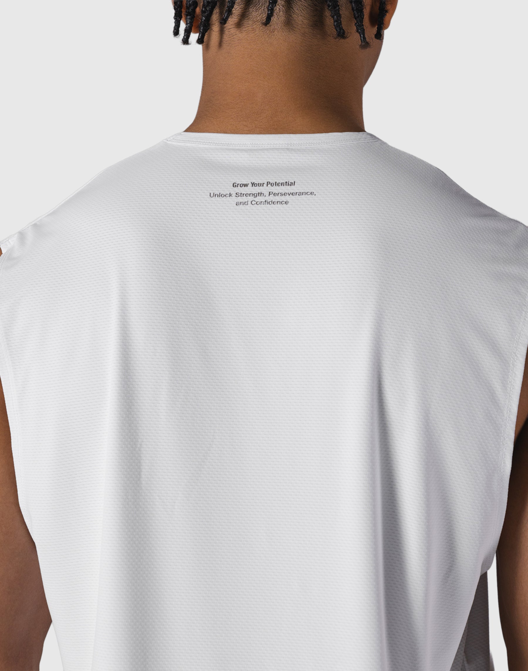 LÝFT Athletic Stretch Mesh Tanktop - White