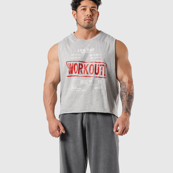 Leg Day Vintage Box Tank Top - Grey – LÝFT