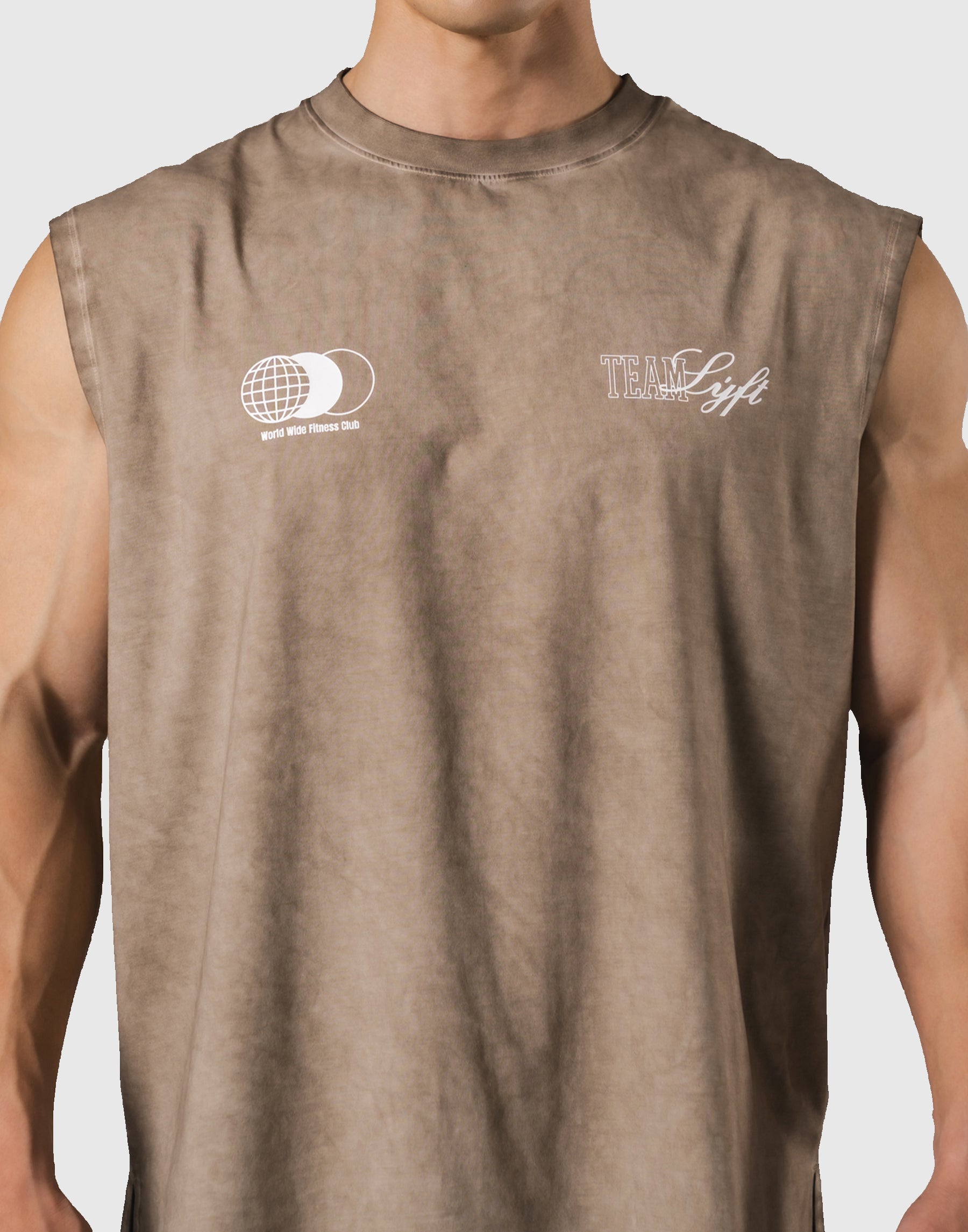Extend Cotton Team LÝFT Graphic Tanktop - Beige