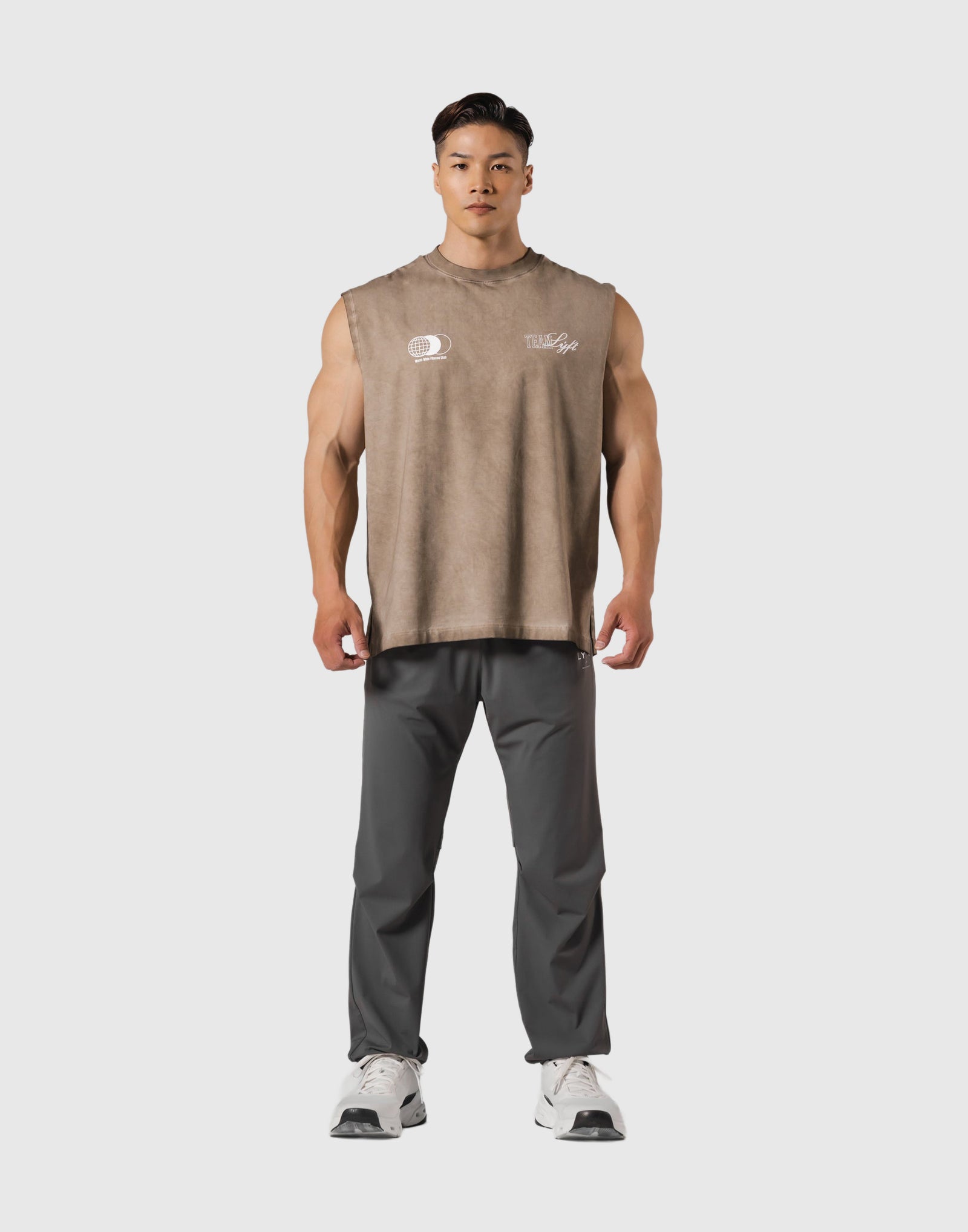 Extend Cotton Team LÝFT Graphic Tanktop - Beige