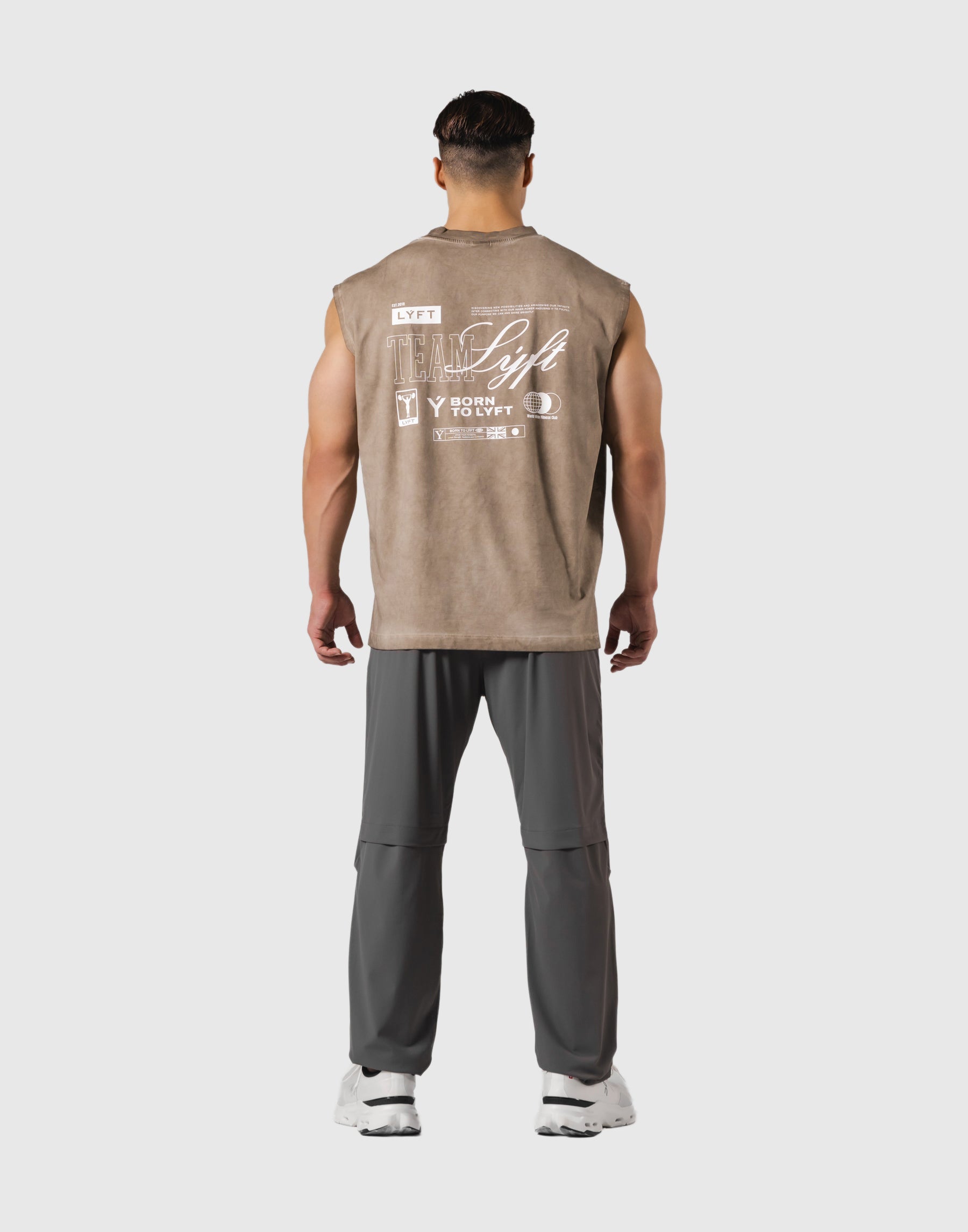 Extend Cotton Team LÝFT Graphic Tanktop - Beige