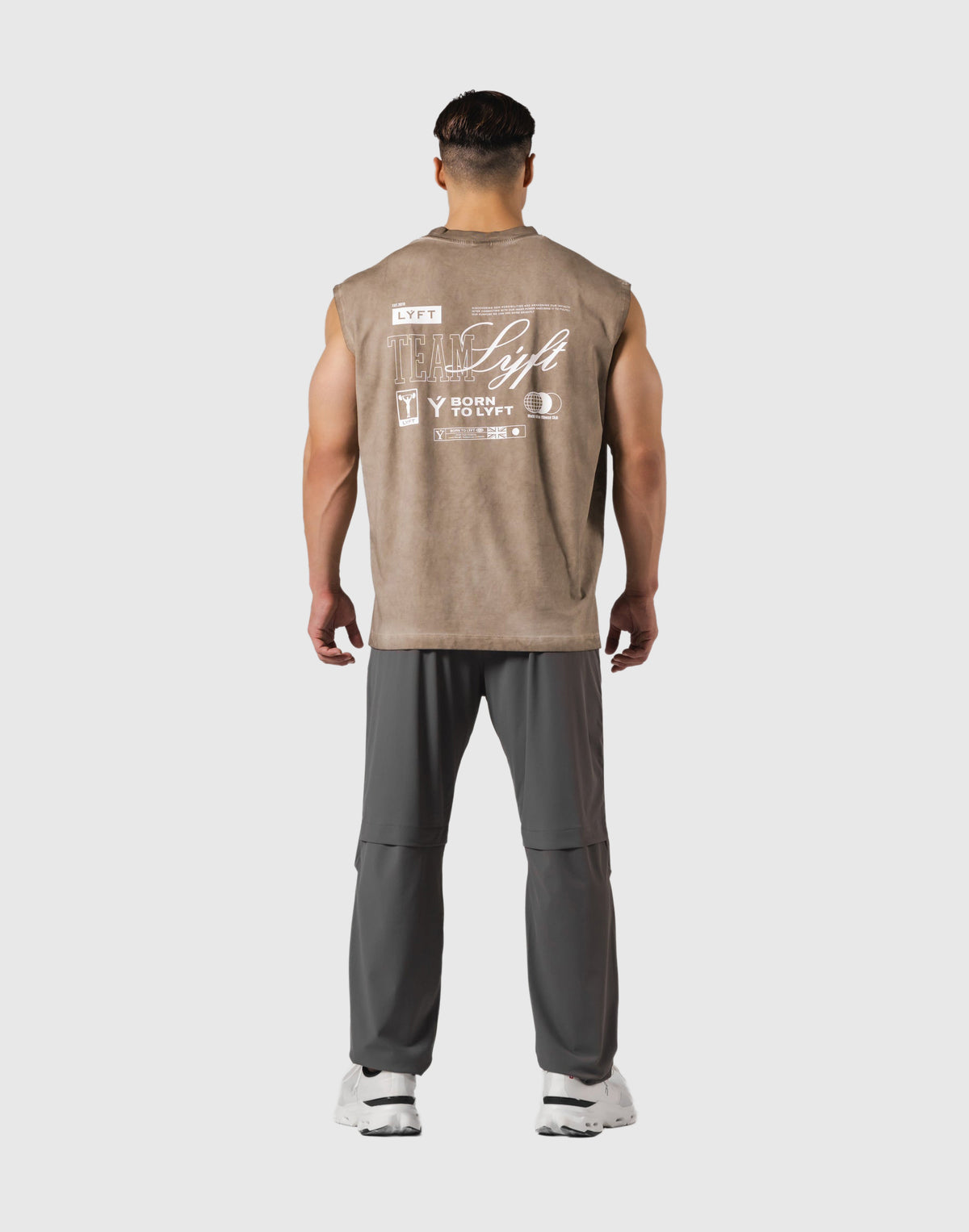 Extend Cotton Team LÝFT Graphic Tanktop - Beige