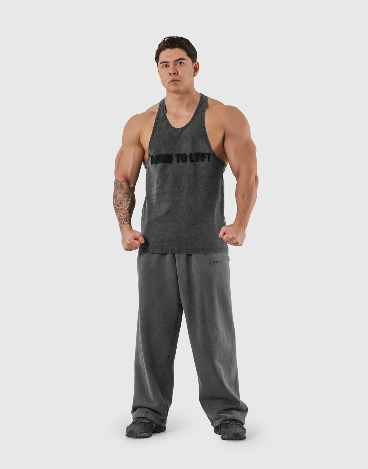 BTL Logo Vintage Training Tanktop  - D.Grey
