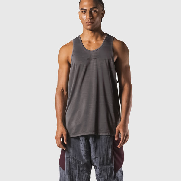 LÝFT Athletic Logo Stretch Tanktop - D.Grey