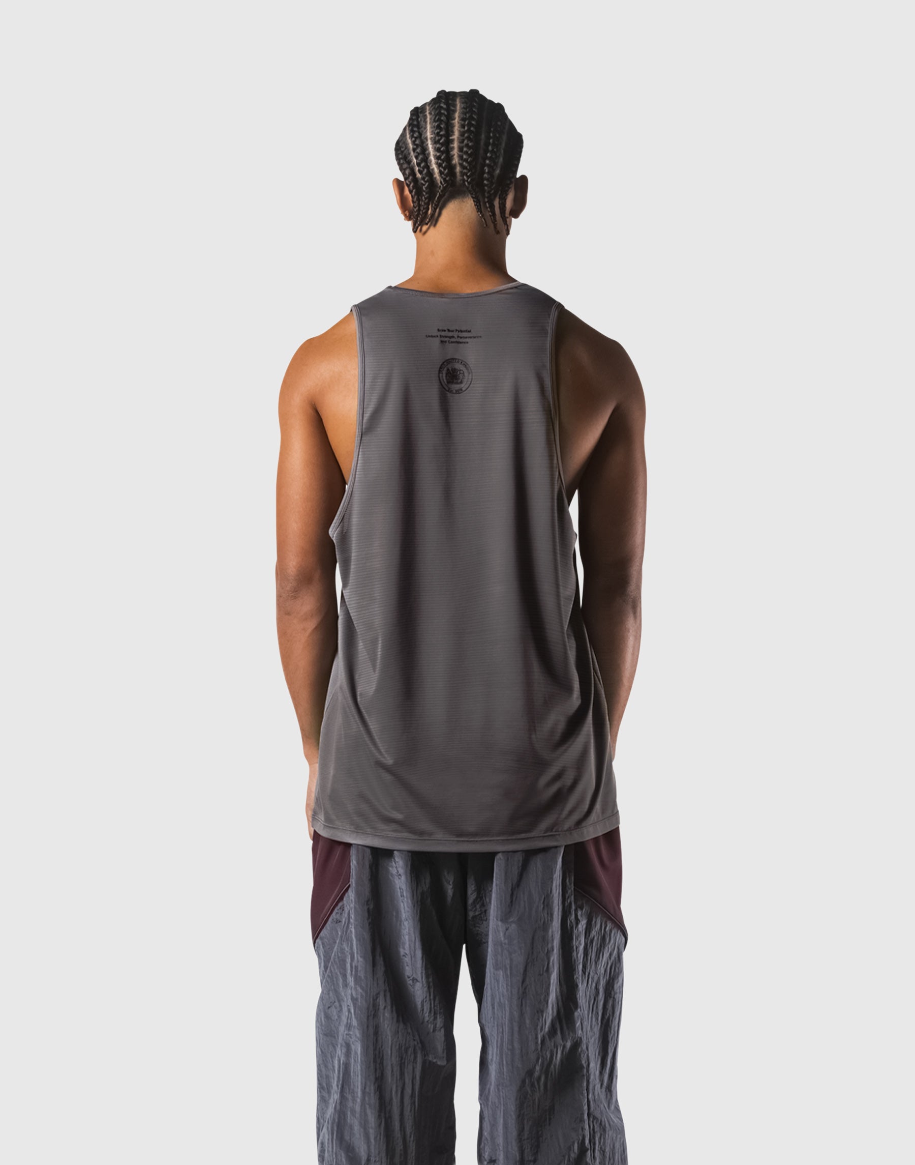 LÝFT Athletic Logo Stretch Tanktop - D.Grey