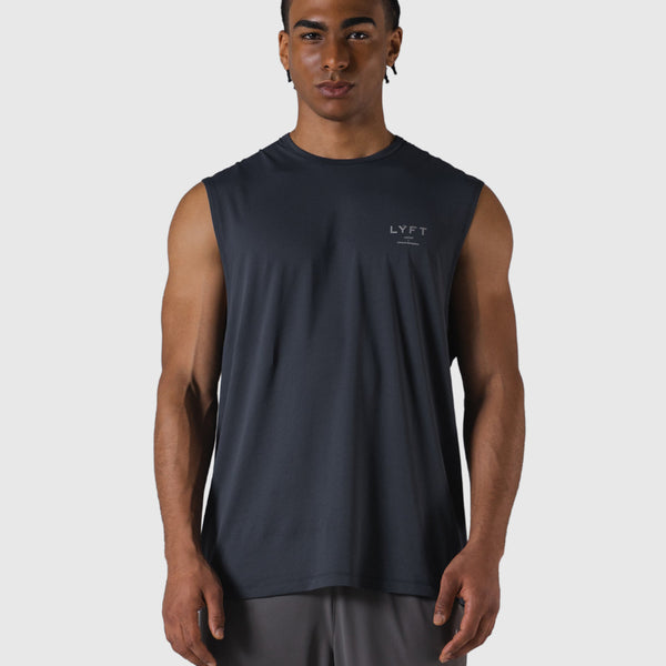 LÝFT Athletic Stretch Mesh Tanktop - D.Grey