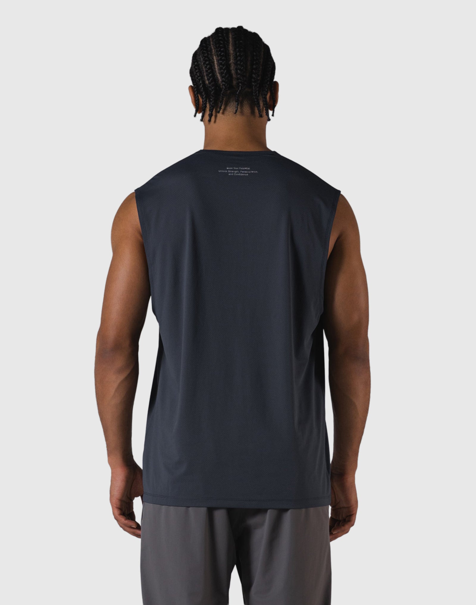 LÝFT Athletic Stretch Mesh Tanktop - D.Grey