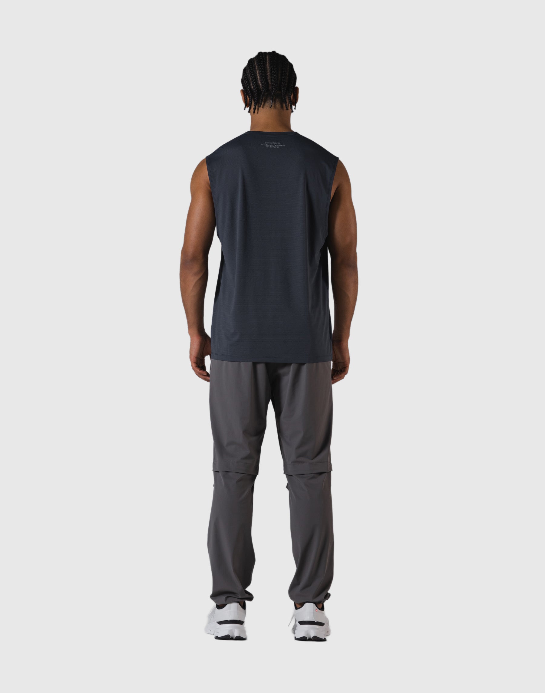 LÝFT Athletic Stretch Mesh Tanktop - D.Grey
