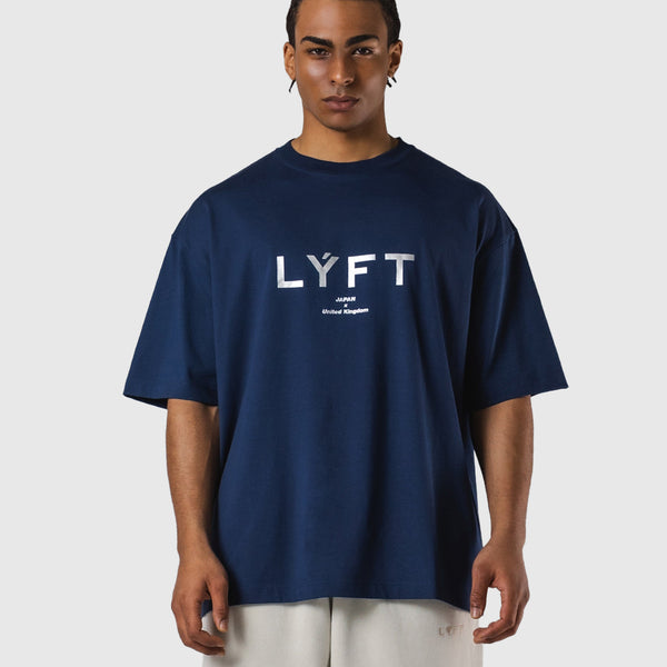 LÝFT Logo Big T-Shirt V.2 - Navy