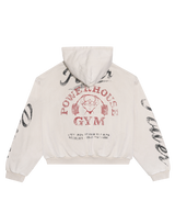LÝFT × Power House Gym Vintage Sweat Zip-Up Hoodie - Ivory