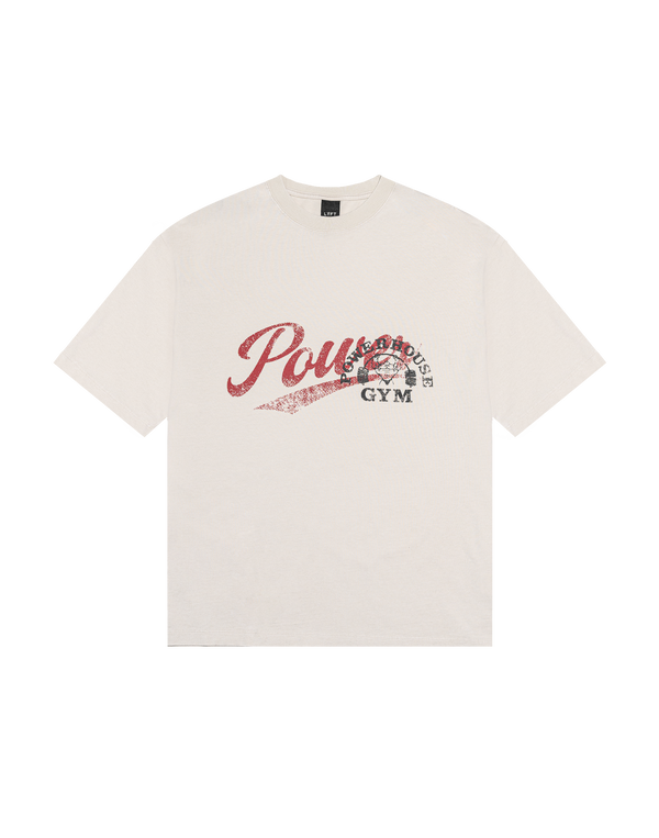 LÝFT × Power House Gym Vintage Big T-Shirt - Ivory