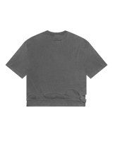 LÝFT × Power House Gym Layered Vintage Cropped T-Shirt - D.Grey