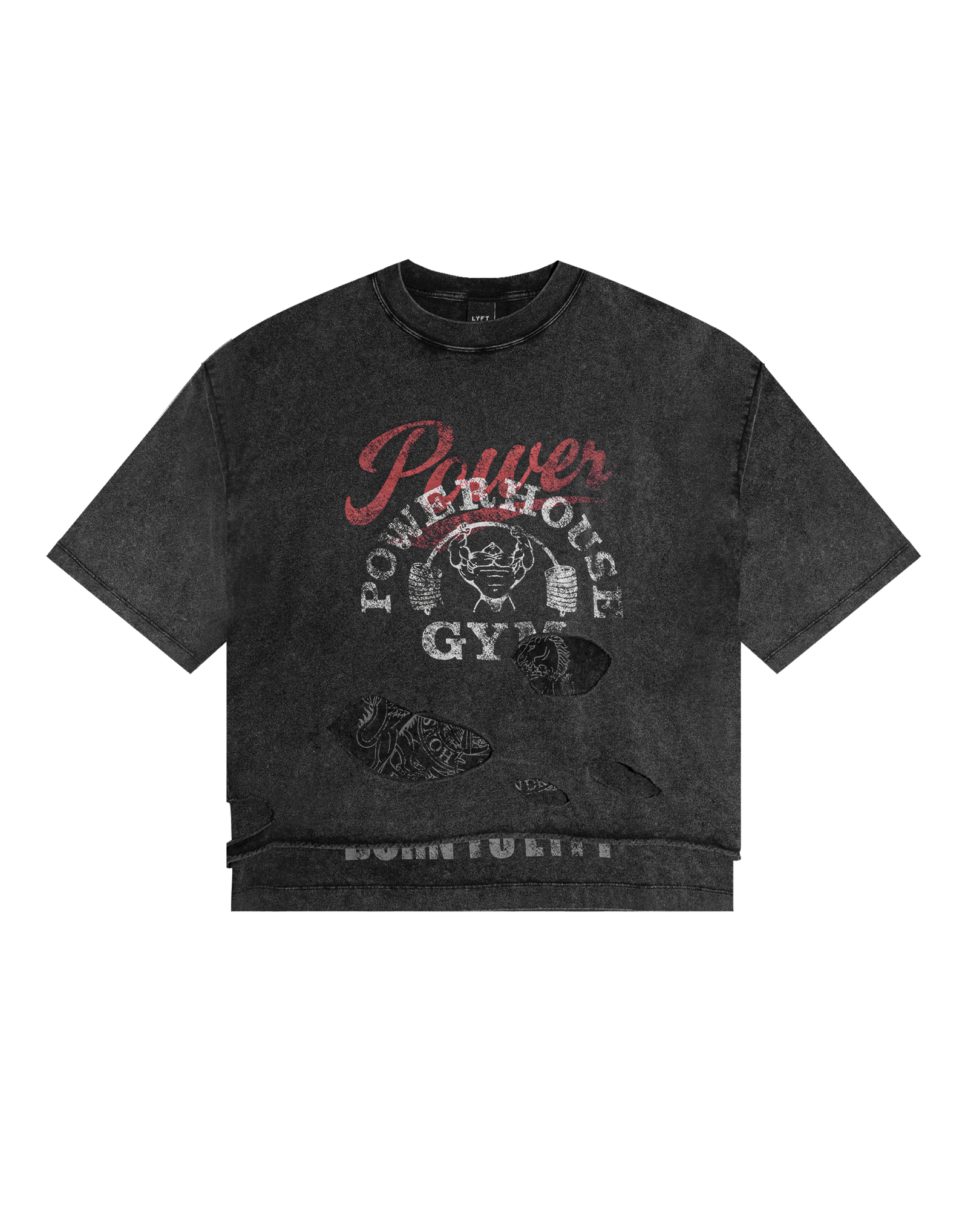 LYFT Ý LAYERED CREW NECK レイヤード トップス ブラック リフト LYFT