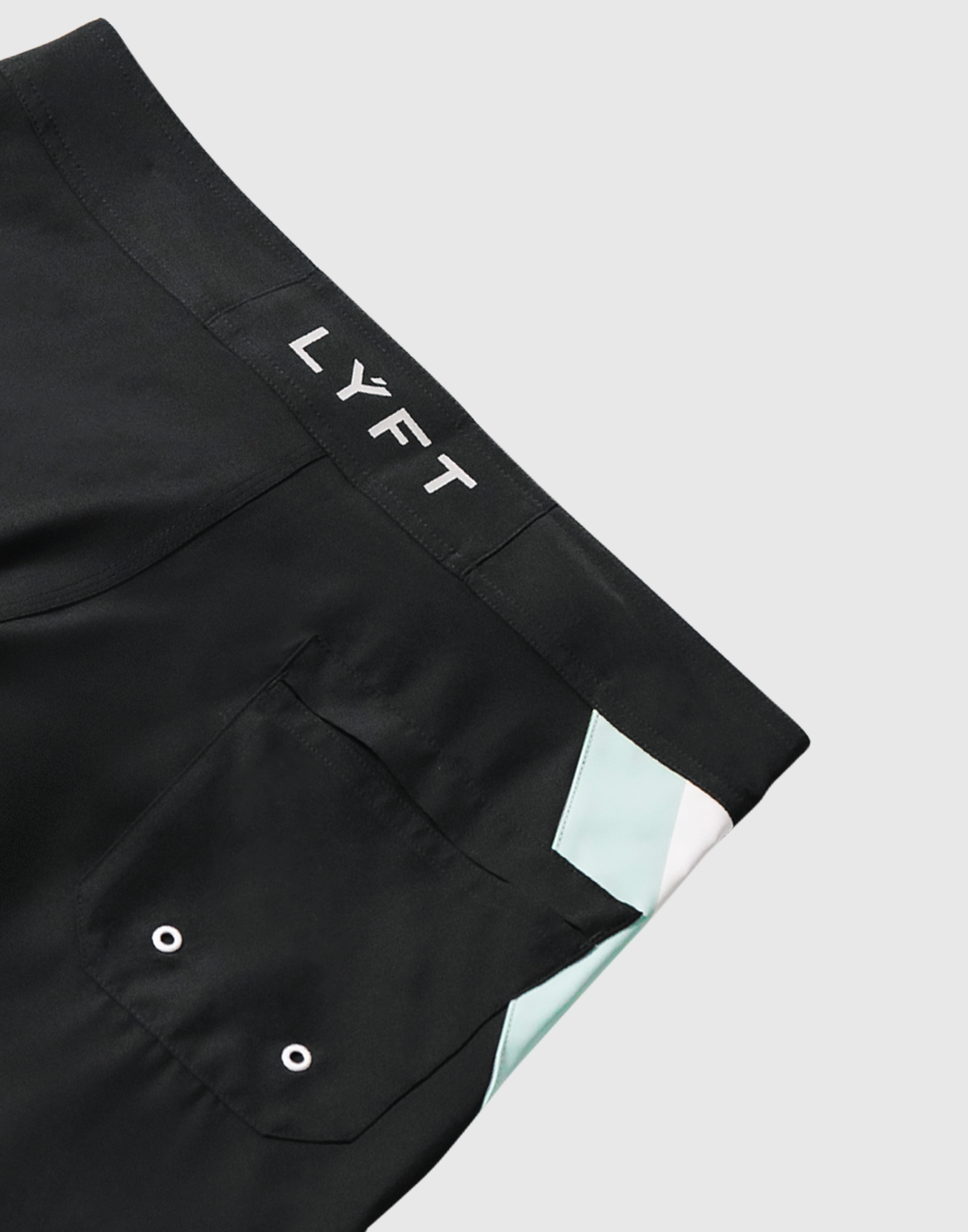 LÝFT Stage Shorts - Mint/Black