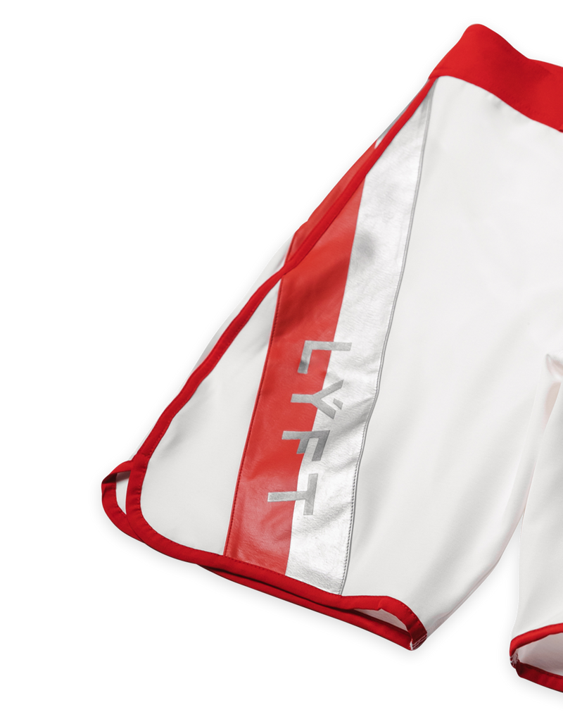 LÝFT Stage Shorts - White/Red