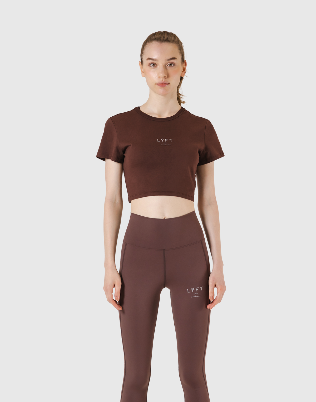 Standard Cropped T-Shirt - Brown