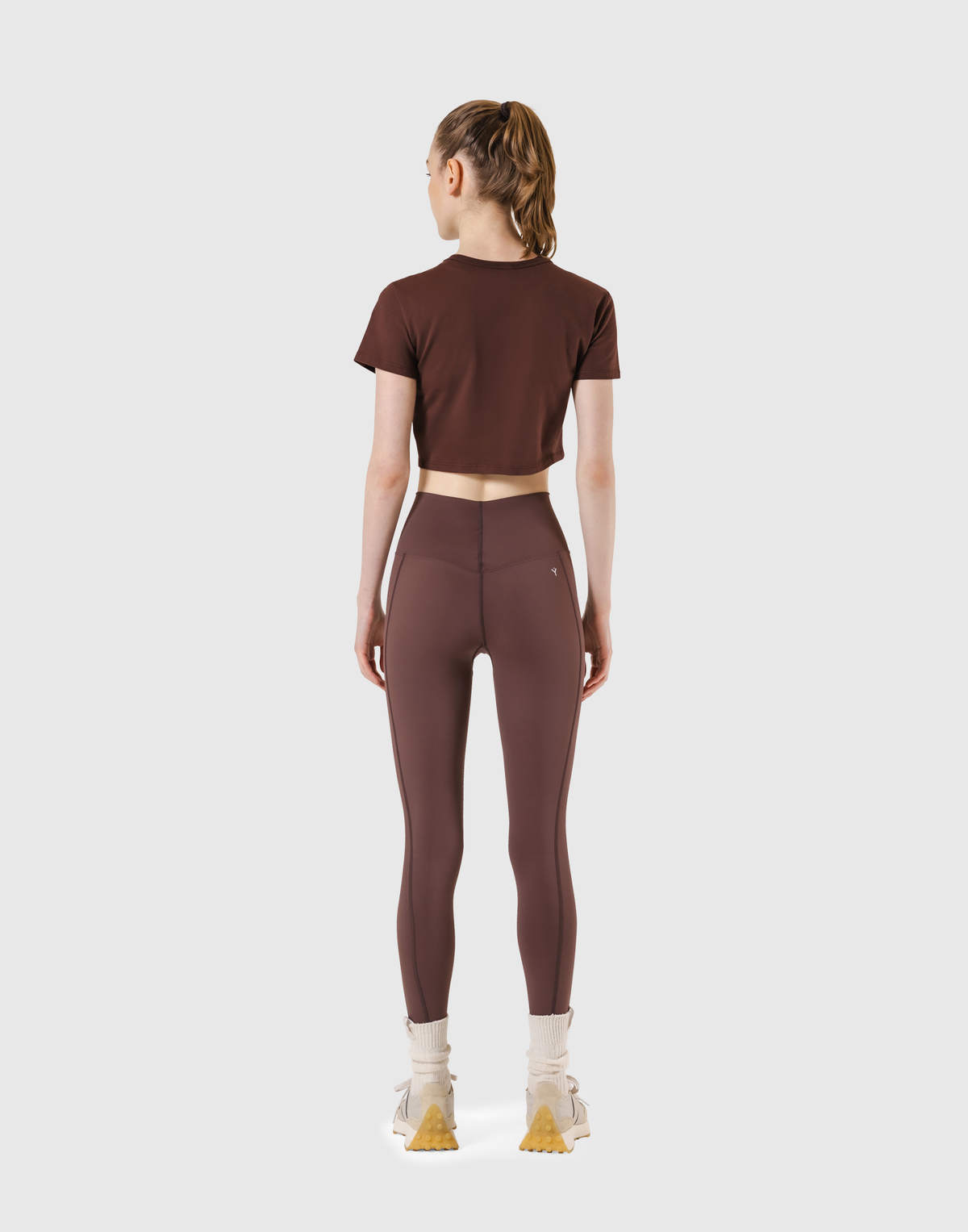 Standard Cropped T-Shirt - Brown