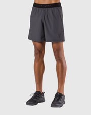 Stretch Waffle Nylon Shorts - D.Grey