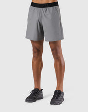 Stretch Waffle Nylon Shorts - Grey