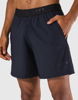 Stretch Waffle Nylon Shorts - Navy