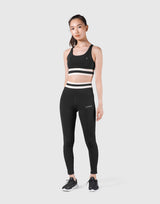 Stripe Cross Strap Bratop - Black