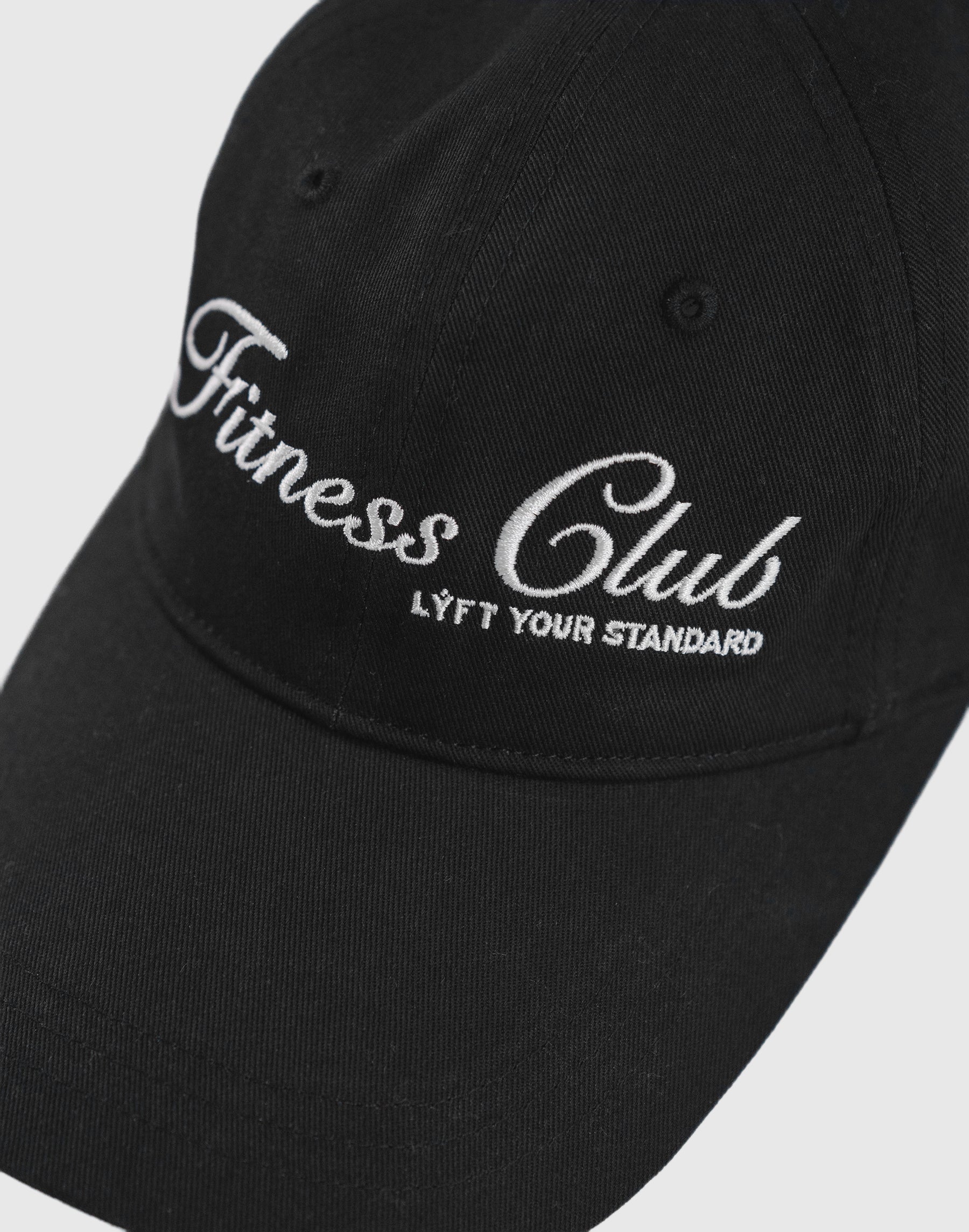 Fitness Club Logo Cap - Black – LÝFT