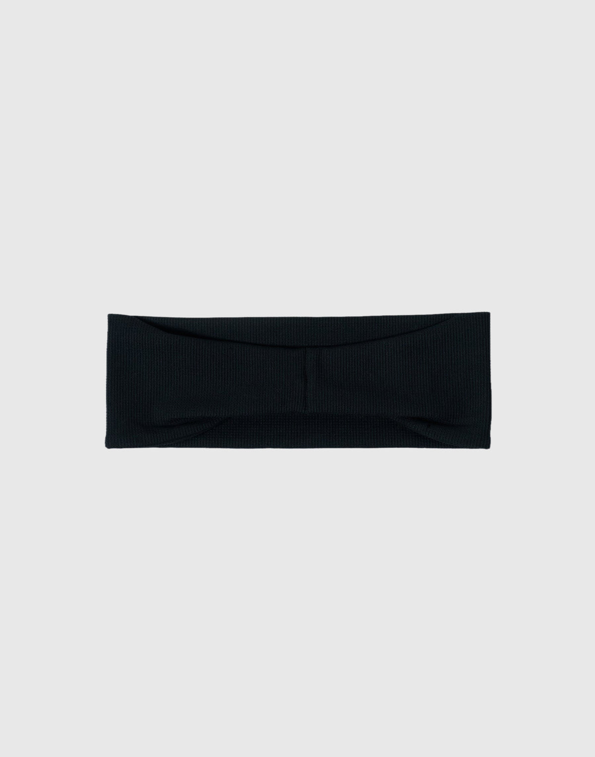 Micro Waffle Stretch Headband - Black