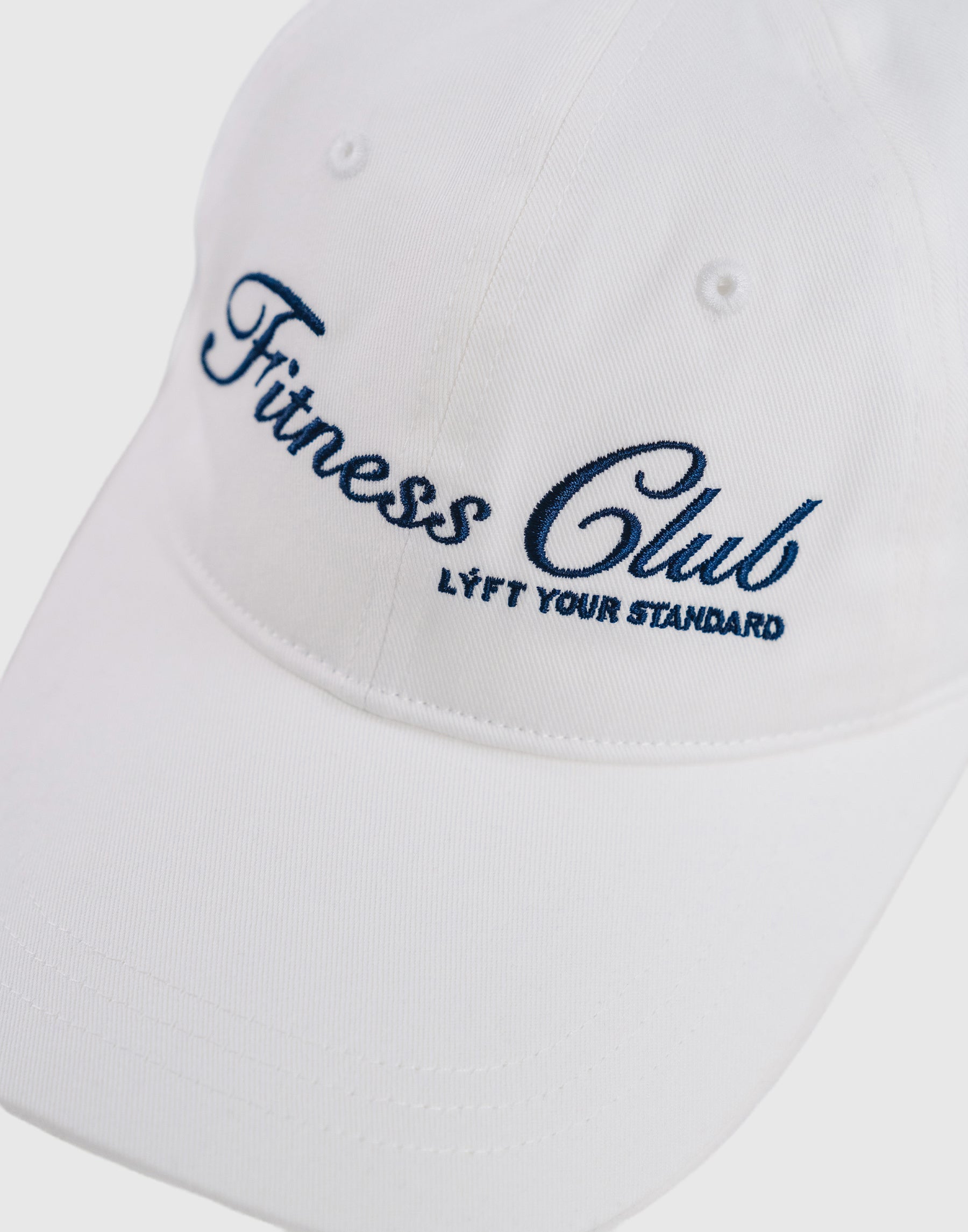 Fitness Club Logo Cap - White – LÝFT