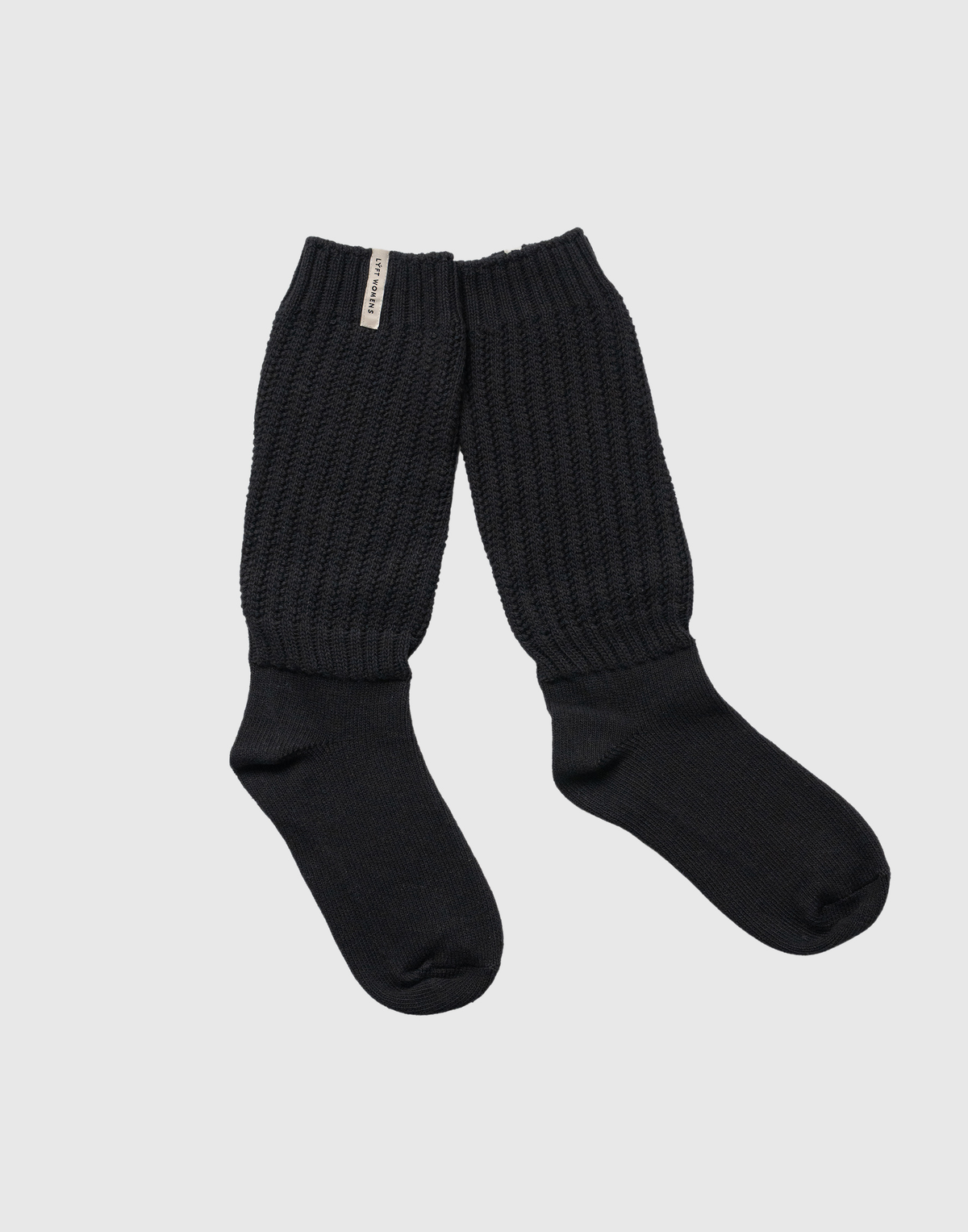 Thick Knit Loose Socks - White – LÝFT