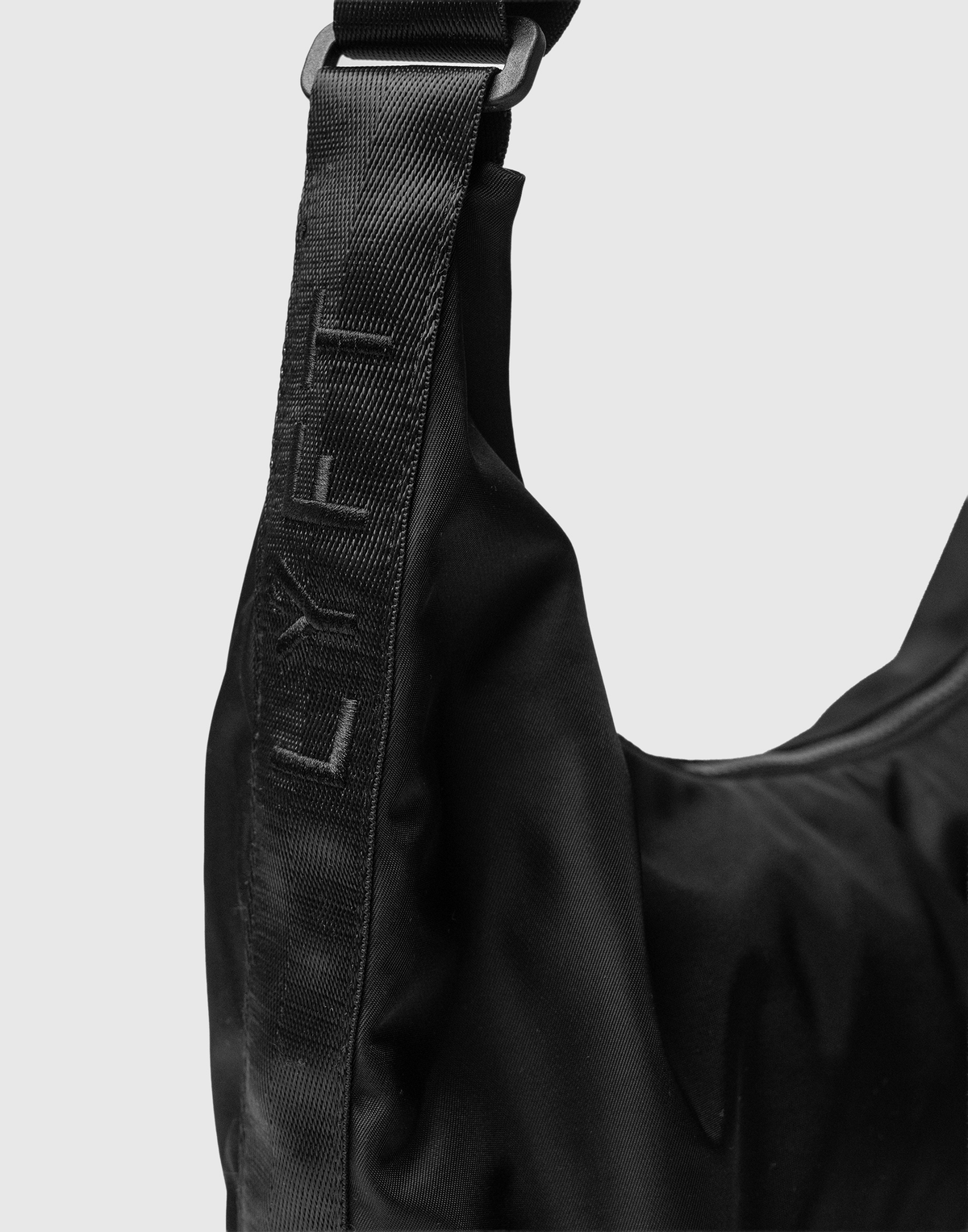 Half Moon Nylon Bag - Black
