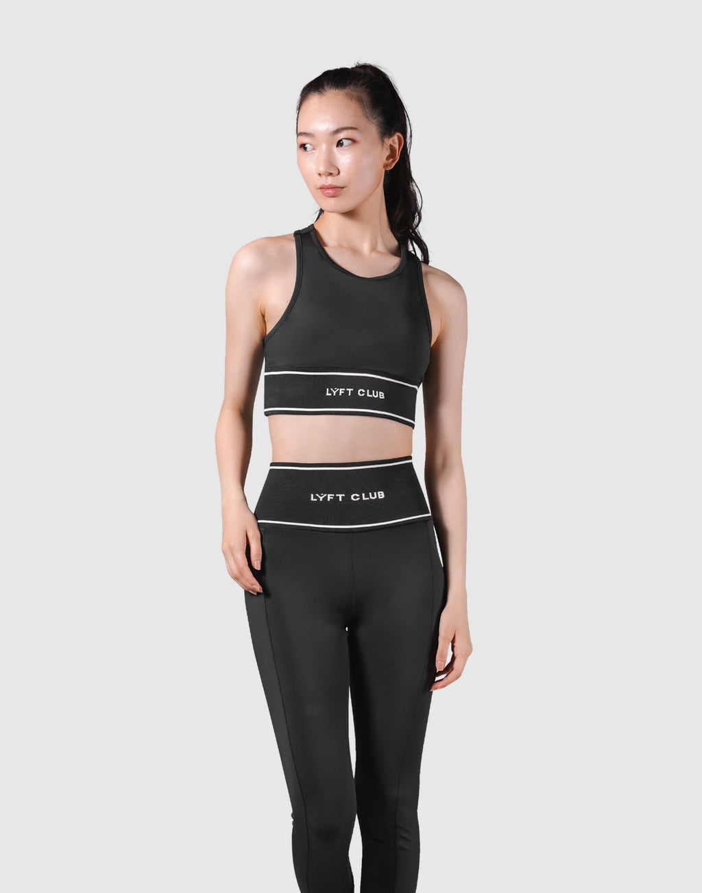 LÝFT Club Waist Rib Bratop - Black