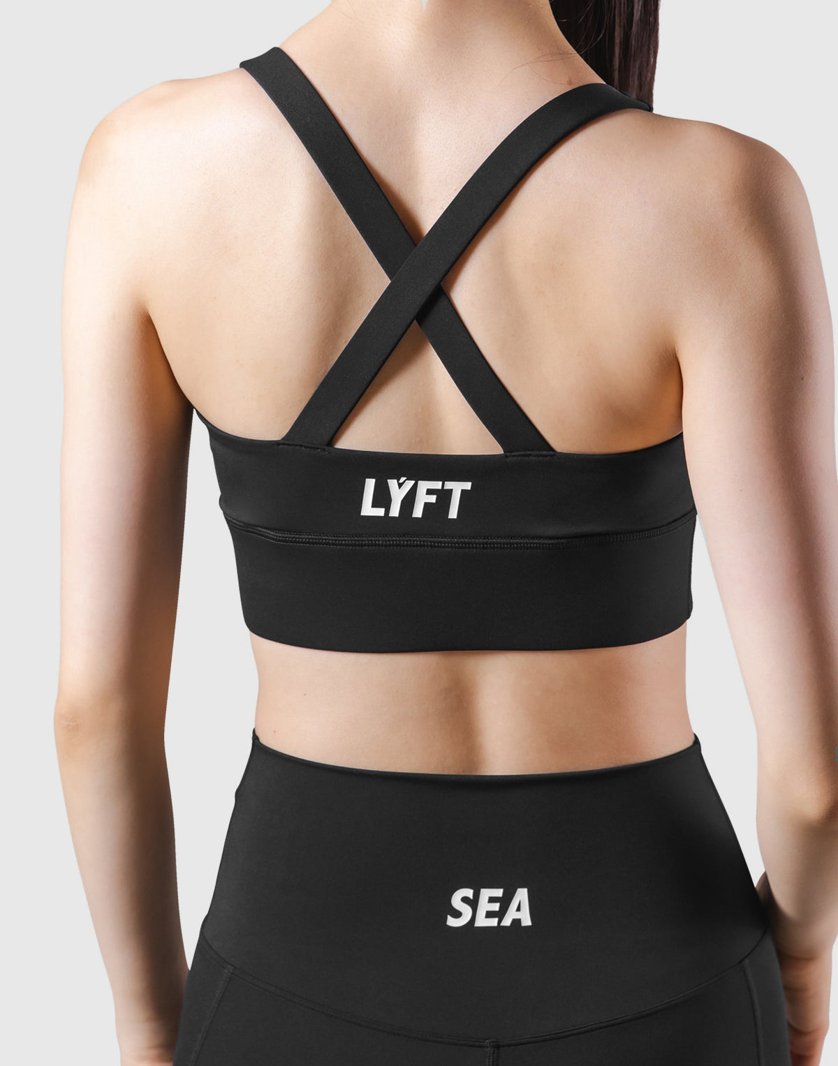 LÝFT × WIND AND SEA Cross Strap Bratop - Black