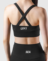 LÝFT × WIND AND SEA Cross Strap Bratop - Black
