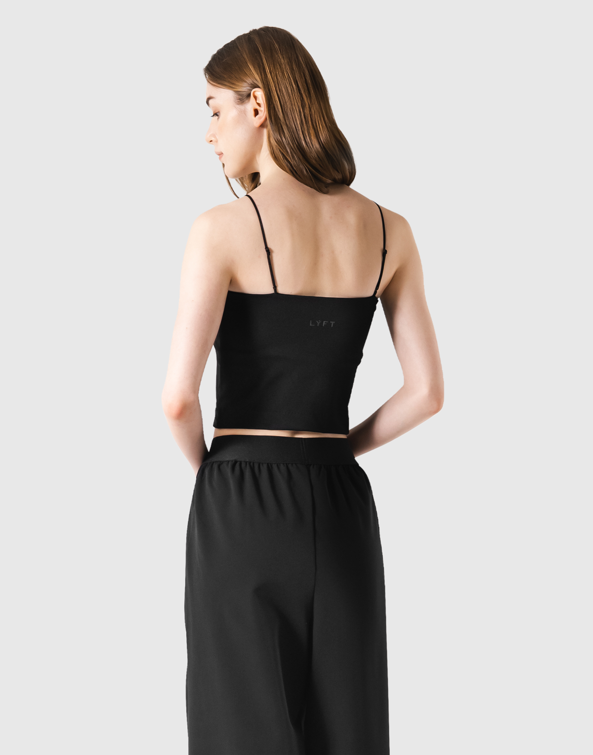 Cup In LÝFT Logo Camisole - Black