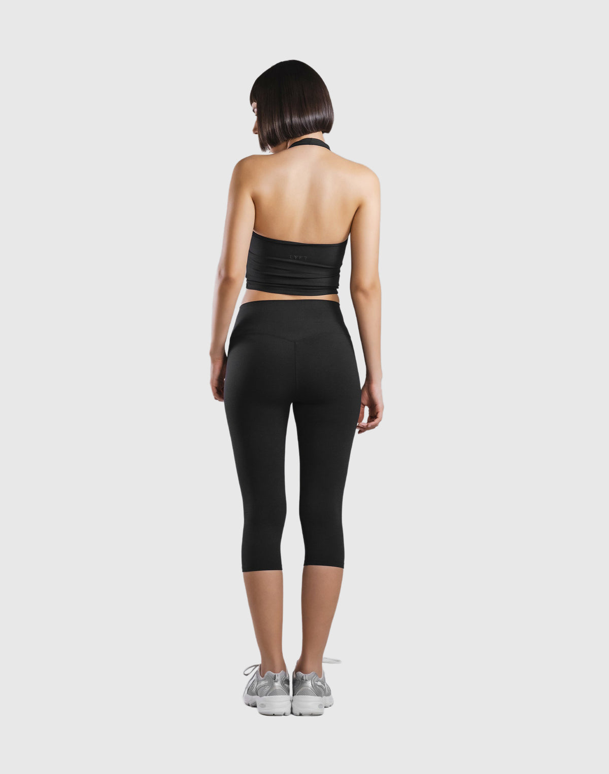 Cup In Halter Neck Top - Black