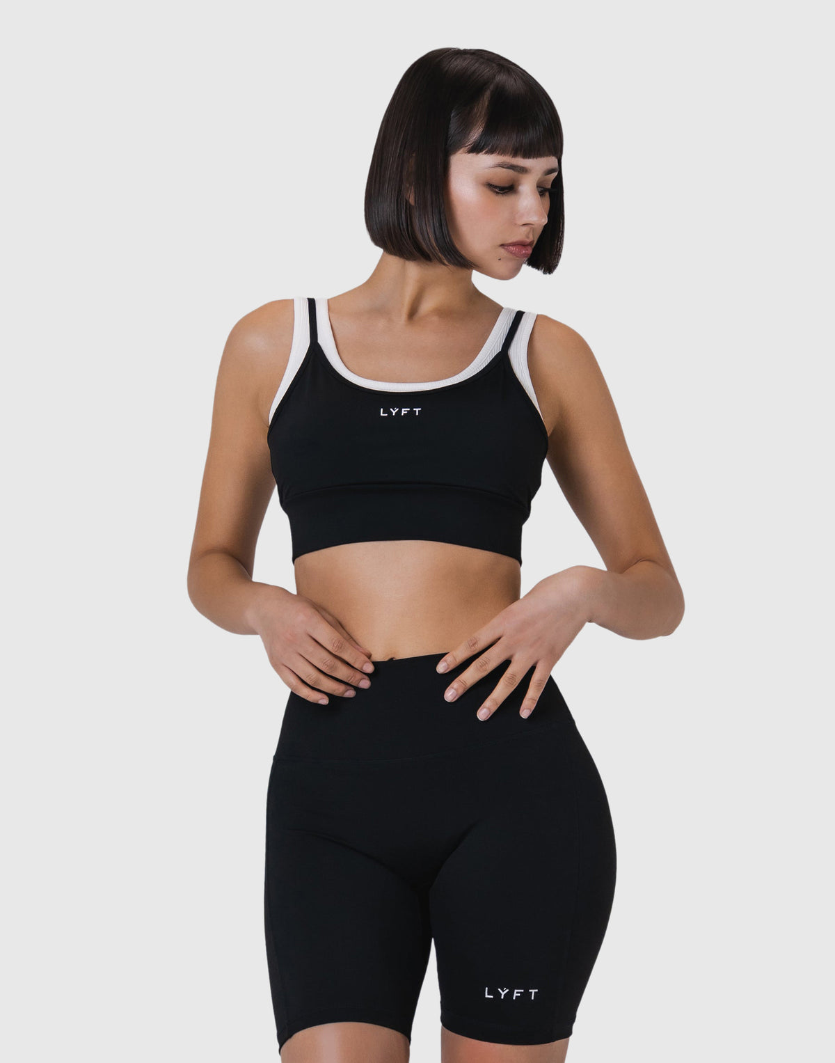 Ribbed Back Label Bratop - Black – LÝFT