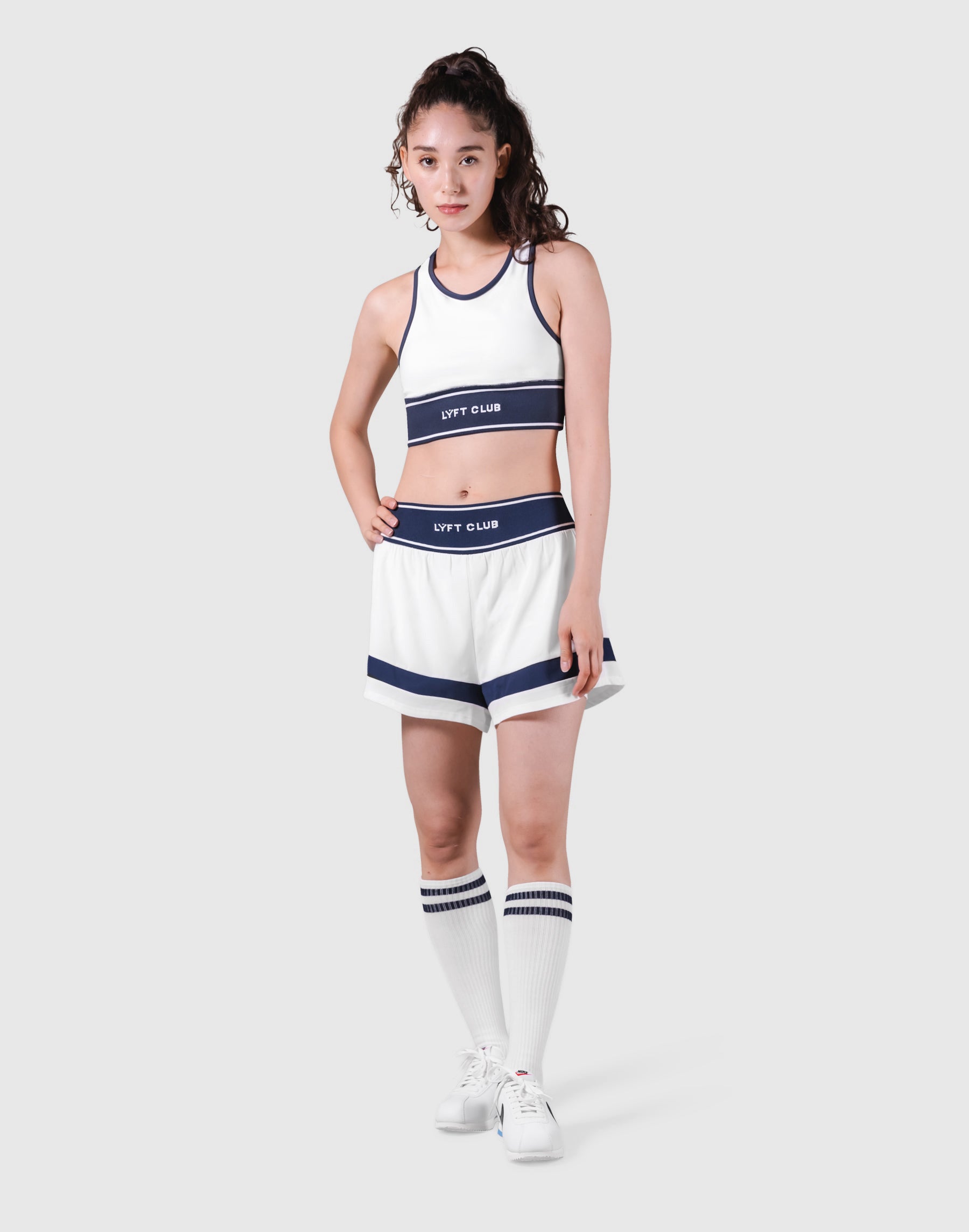 LÝFT Club Waist Rib Bratop - White