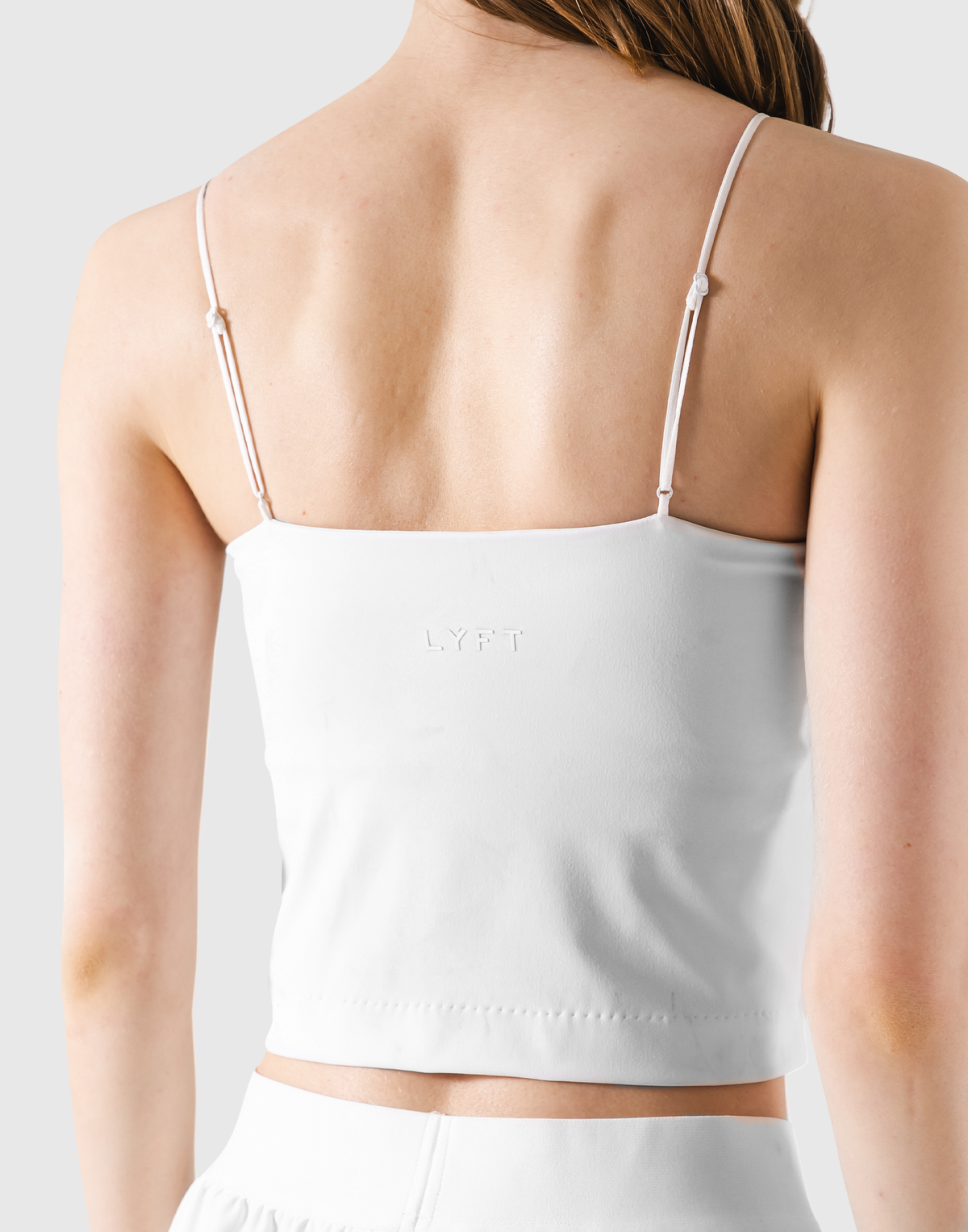 Cup In LÝFT Logo Camisole - White