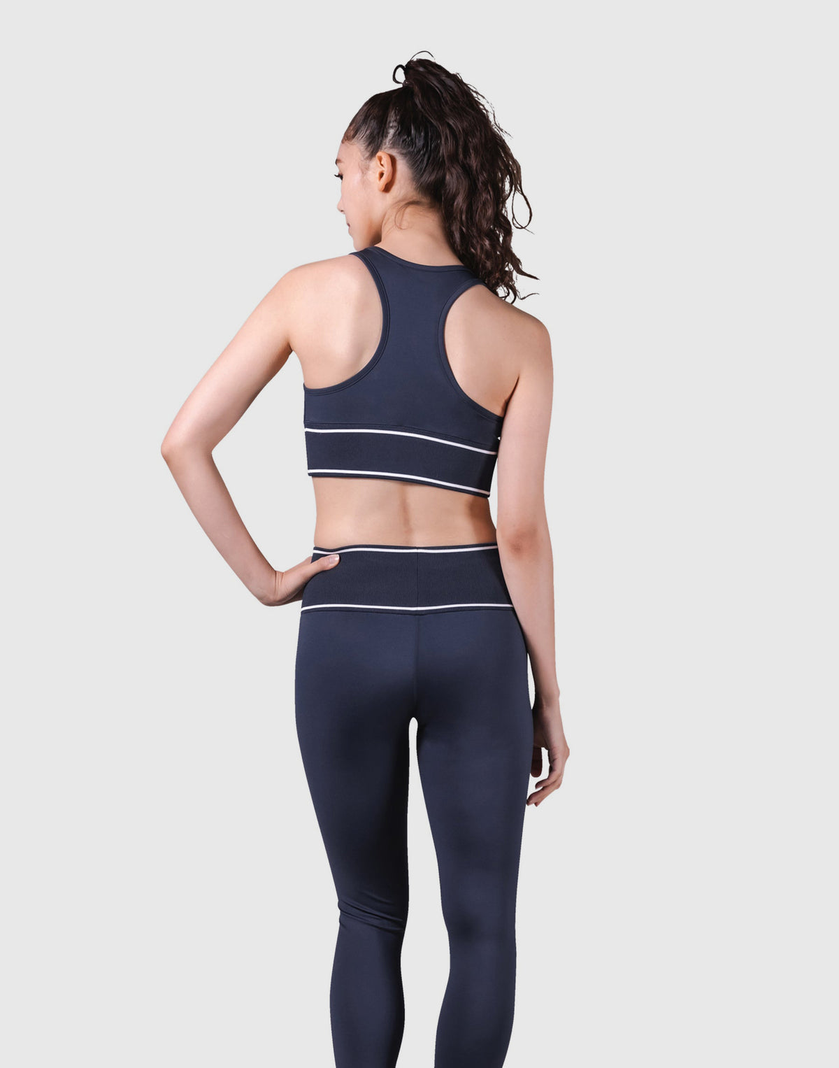 LÝFT Club Waist Rib Bratop - Navy