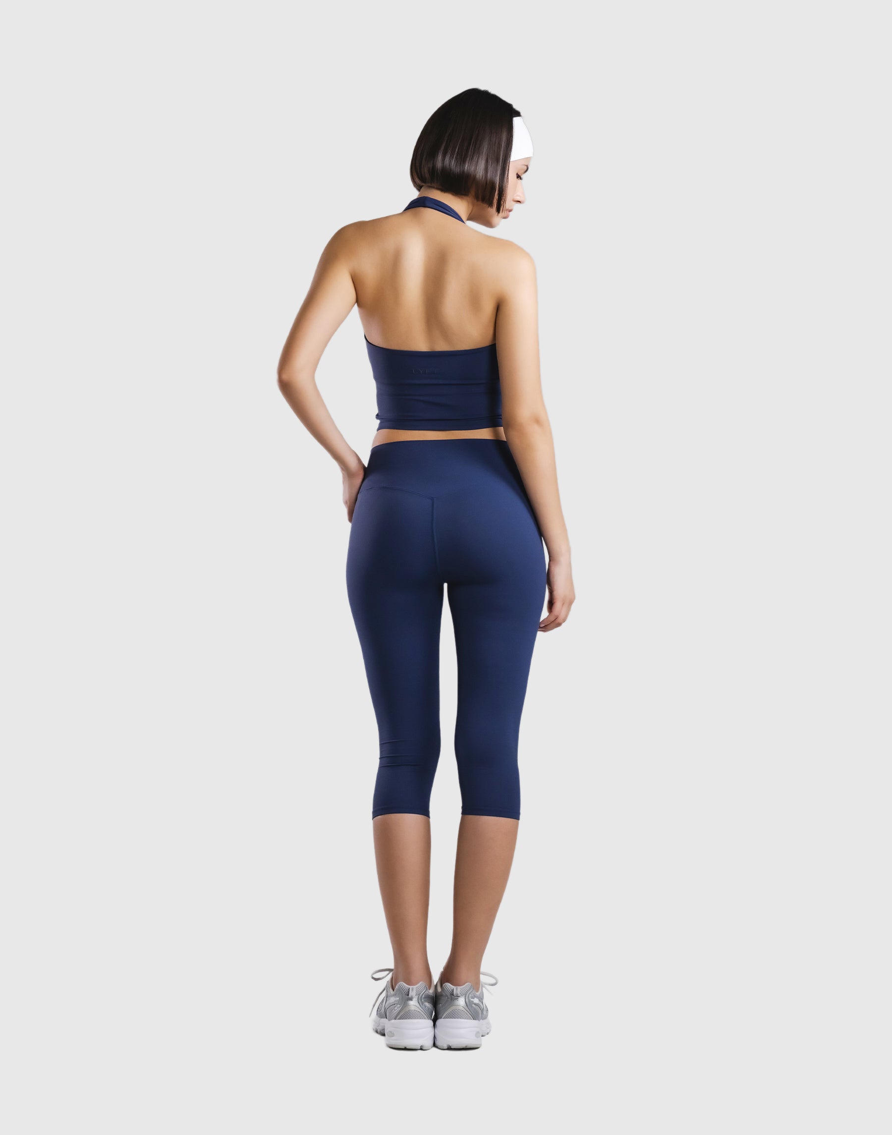 Cup In Halter Neck Top - Navy – LÝFT