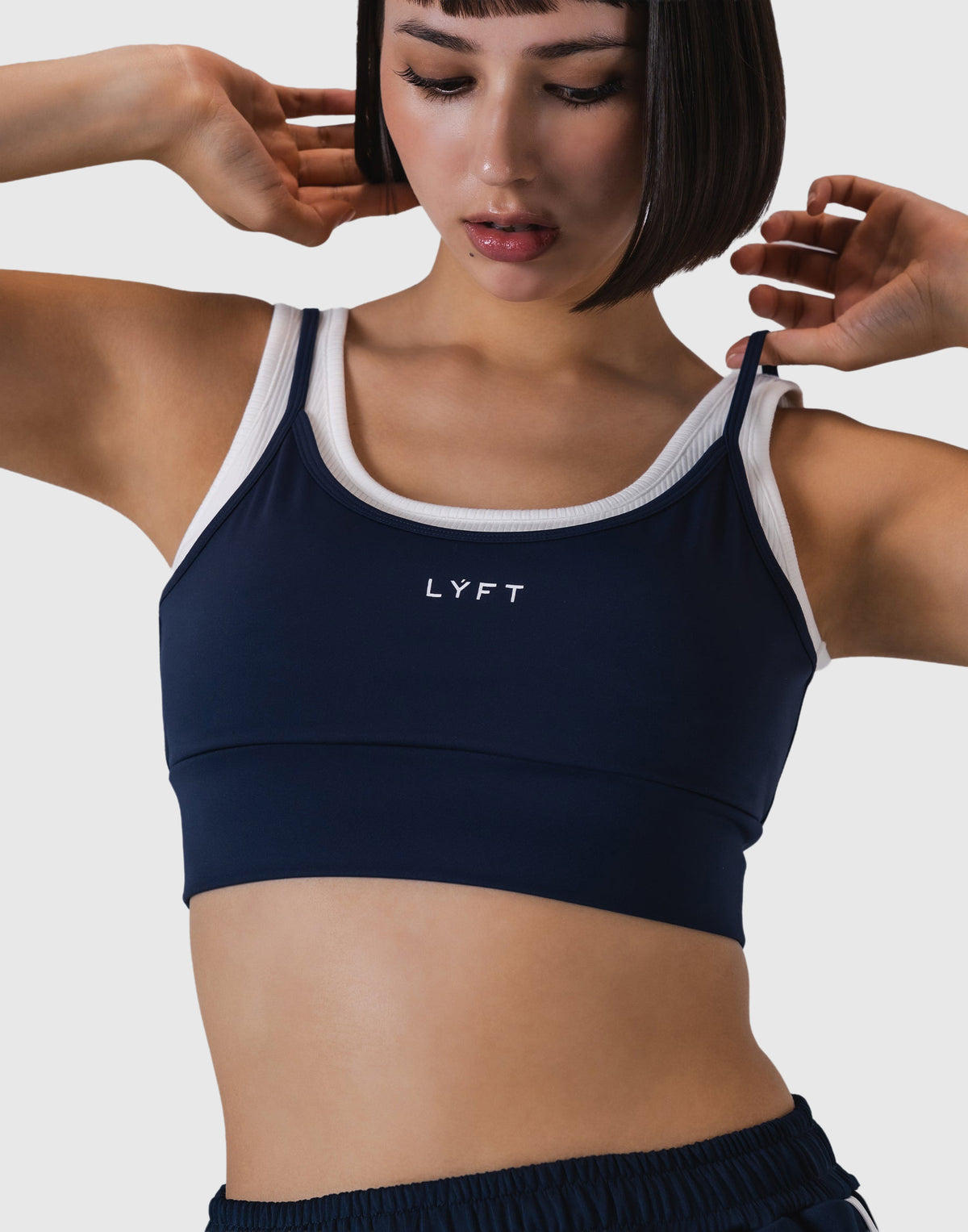 LÝFT Fake Layered Bratop - Navy
