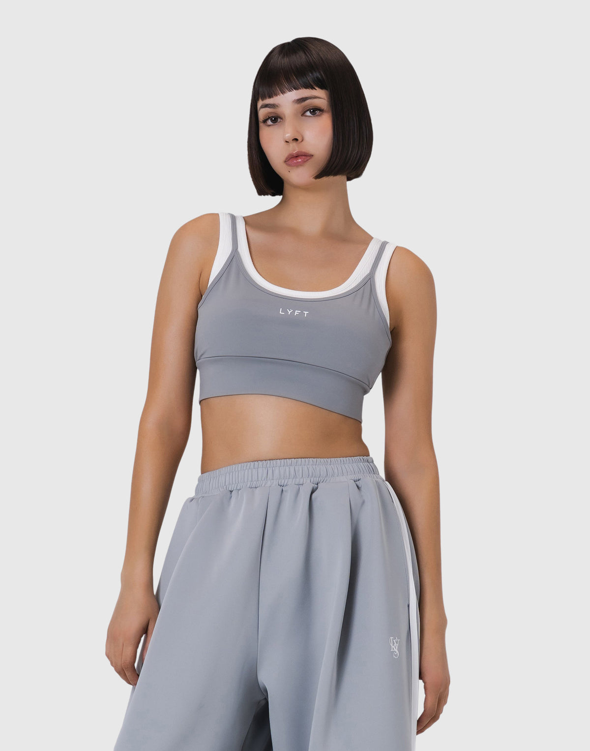 LÝFT Fake Layered Bratop - Grey