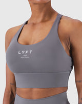LÝFT Cross Strap Bratop - D.Grey