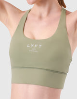 LÝFT Cross Strap Bratop - Olive