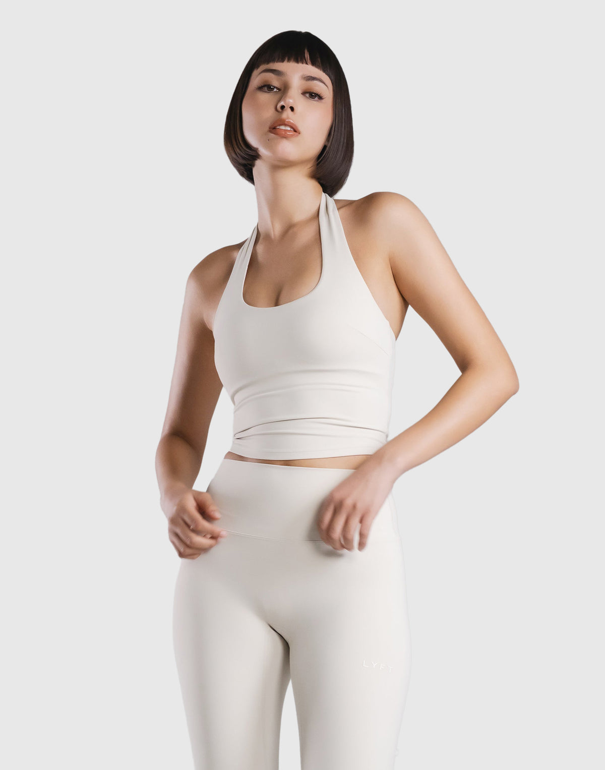 Cup In Halter Neck Top - Ivory