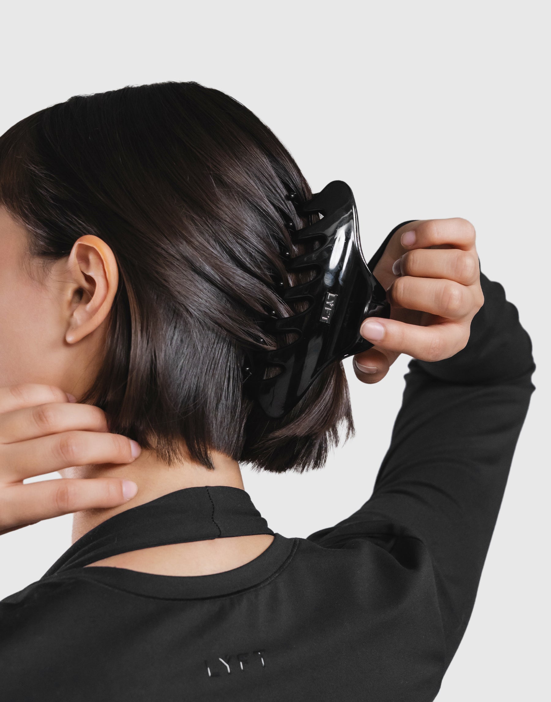 LÝFT Metal Plate Hairclip - Black