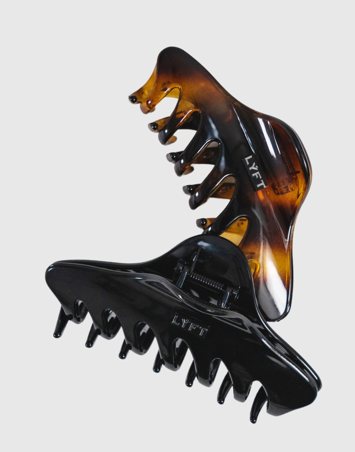LÝFT Metal Plate Hairclip - Brown