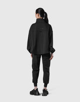 2Way Stretch Half Zip Pocket Jacket - Black