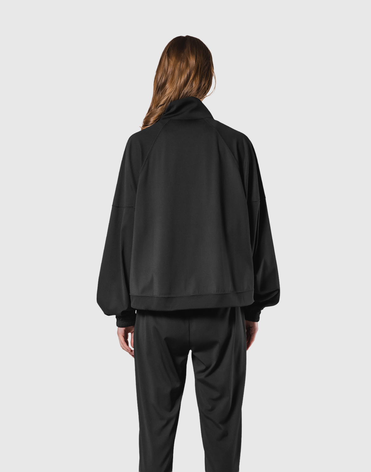 Half Zip 2Way Pocket Sweat Jacket - Black – LÝFT