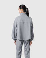 2Way Stretch Half Zip Pocket Jacket - Grey